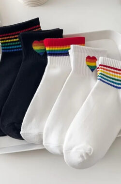 Rainbow Socken kurz unisex
