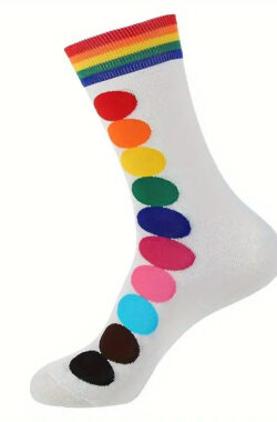 Rainbow Socken mit Punkten, one Size