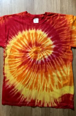 Rainbow Batik T-Shirt Größe L