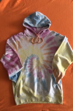 Batik Hoodie, Sweatshirt Swirl Größe S