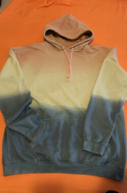 Batik Hoodie, Sweatshirt Pastel Sunset XS