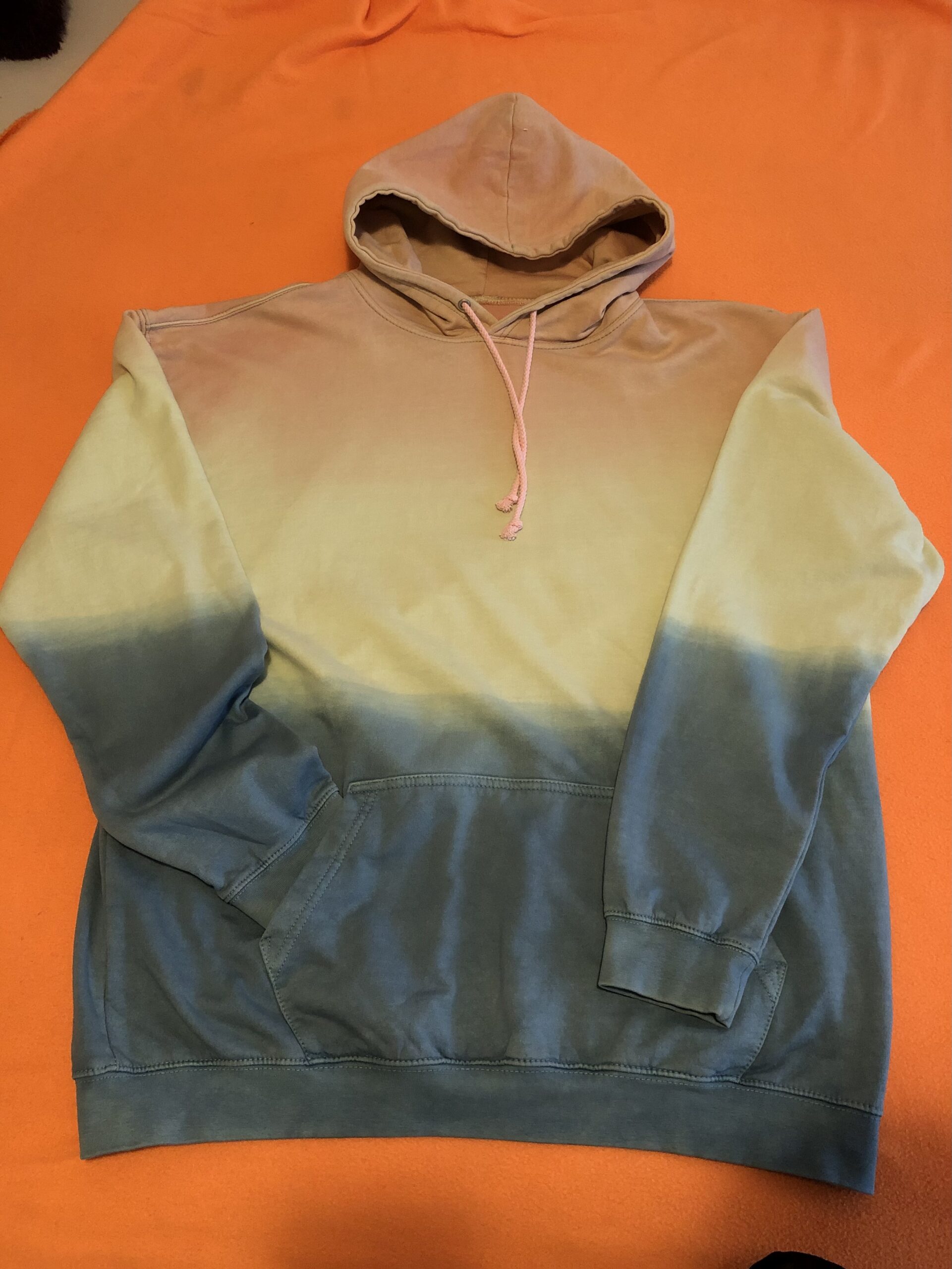 Batik Hoodie, Sweatshirt Pastel Sunset XS